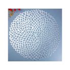 Okrúhle prestieranie striebornej farby - 41 cm