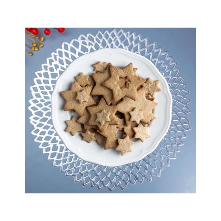 Okrúhle prestieranie striebornej farby - 41 cm