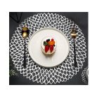 Okrúhle prestieranie striebornej farby - 41 cm