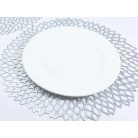 Okrúhle prestieranie striebornej farby - 41 cm