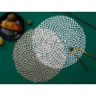 Okrúhle prestieranie striebornej farby - 41 cm