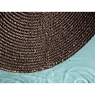 Prestieranie na stôl okrúhle v hnedej farbe - 38 cm