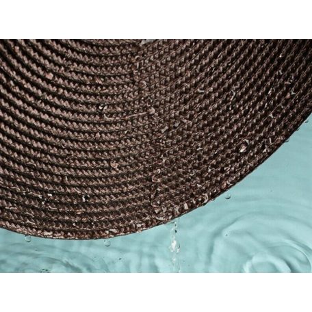 Prestieranie na stôl okrúhle v hnedej farbe - 38 cm