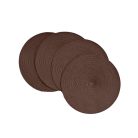 Prestieranie na stôl okrúhle v hnedej farbe - 38 cm