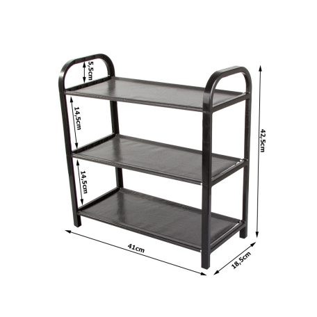 Trojúrovňový stojan na topánky (40 cm x 19 cm x 42 cm)