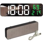 Digitálne hodiny s veľkým displejom, teplomerom, vlhkomerom a funkciou budíka