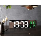 Digitálne hodiny s veľkým displejom, teplomerom, vlhkomerom a funkciou budíka