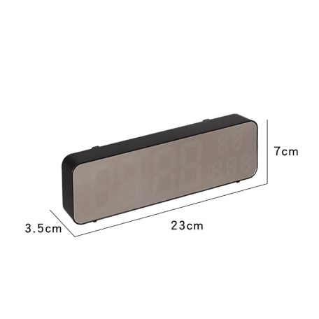 Digitálne hodiny s veľkým displejom, teplomerom, vlhkomerom a funkciou budíka