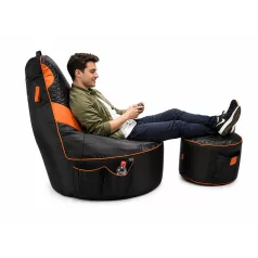Gamer Orange XXL kreslo + Darček puff