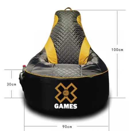 Gamer Green XXL kreslo + Darček puff