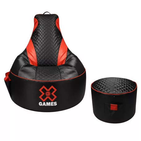 Gamer Red XXL kreslo + Darček puff