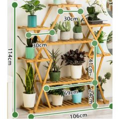 Šesťposchodový stojan na kvety Hviezda 