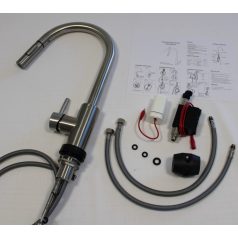   Prémiová kuchynská batéria s výsuvnou hlavicou a zosilňovačom tlaku