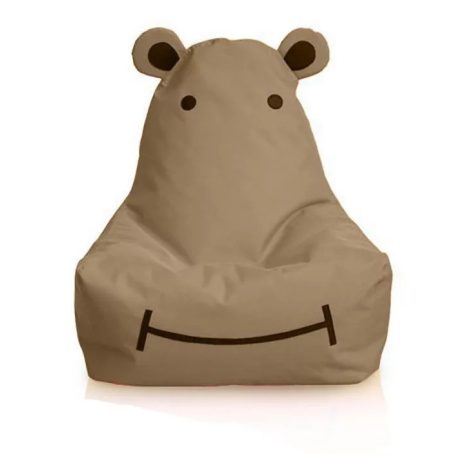 Detský sedací vak HIPPO hrošík (camel)
