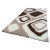 Shaggy Marina hnedo-bielo-béžový koberec 60x110 cm rozmery