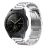 22 mm-vý premiový kovový remienok na smart hodinky v striebornej farbe (Italy Design)