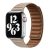 Prémiový magnetický khaki kožený remienok na hodinky Apple Watch 38/40/41