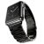 Steel Fit čierny veľký remienok z nehrdzavejúcej ocele na hodinky Apple Watch 42/44/45/49