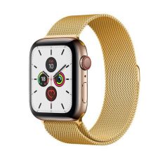   Miláno Gold kovový remienok na hodinky Apple Watch 38/40/41 (magnetický)