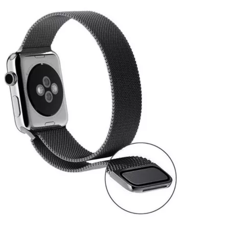 Miláno Gold kovový remienok na hodinky Apple Watch 38/40/41 (magnetický)