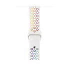 Sports Wear White-Rainbow silikónový remienok na hodinky Apple Watch 38/40/41