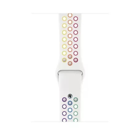 Sports Wear White-Rainbow silikónový remienok na hodinky Apple Watch 38/40/41