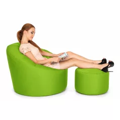 Grande XXL sedací vak + Darček puff (Lime Green)