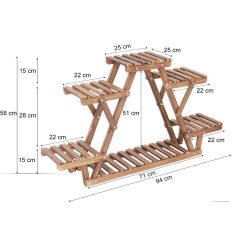 Štvorposchodový stojan na kvety
