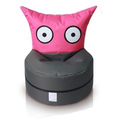 OWL detský sedací vak rozkošný tvor (pink-antracit)
