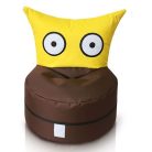 OWL detský sedací vak rozkošný tvor (hnedo-žltý)