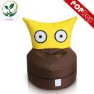 OWL detský sedací vak rozkošný tvor (hnedo-žltý)