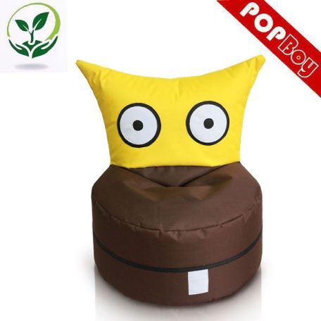 OWL detský sedací vak rozkošný tvor (hnedo-žltý)