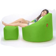 Grande XXXL sedací vak + Darček puff (lime green)