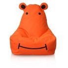 Detský sedací vak HIPPO hrošík (oranžový)