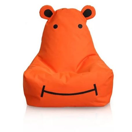 Detský sedací vak HIPPO hrošík (oranžový)
