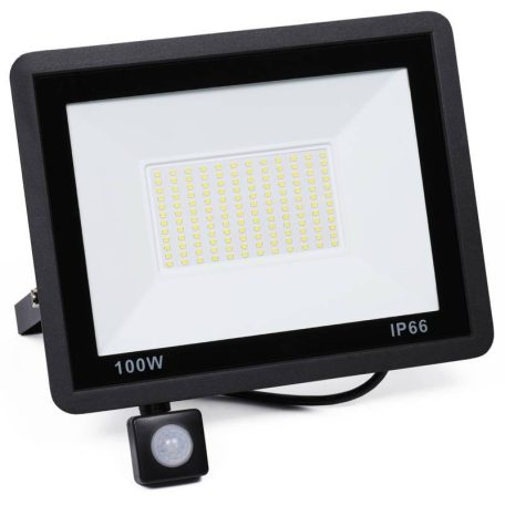 100W vodotesný LED reflektor IP66, 9000 lumenov so snímačom pohybu aj na vonkajšie použitie