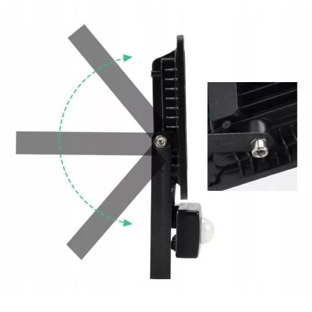 50W vodotesný LED reflektor IP66, 4500 lumenov so snímačom pohybu aj na vonkajšie použitie