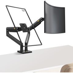   Nastaviteľný dvojitý otočný stojan na stolný monitor (22"-32") pre uhlopriečky obrazovky od 56 cm do 81 cm