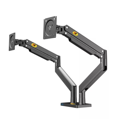 Nastaviteľný dvojitý otočný stojan na stolný monitor (22"-32") pre uhlopriečky obrazovky od 56 cm do 81 cm