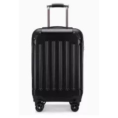   Kufor National Traveller s pevnými stenami a kolieskami - 55 x 22 x 35 cm - pre všetky letecké spoločnosti - čierny
