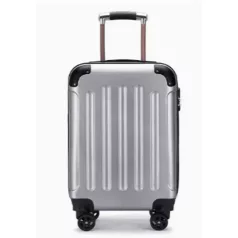   Kufor National Traveller s pevnými stenami a kolieskami - 55 x 22 x 35 cm - pre všetky letecké spoločnosti - sivý
