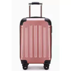   Kufor National Traveller s pevnými stenami a kolieskami - 55 x 22 x 35 cm - pre všetky letecké spoločnosti - vo farbe rose gold