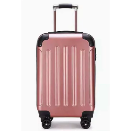 Kufor National Traveller s pevnými stenami a kolieskami - 55 x 22 x 35 cm - pre všetky letecké spoločnosti - vo farbe rose gold