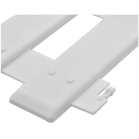 Sada 5-tich plastových záhradných obrubníkov vo tvare plotu v bielej farbe