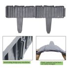 Sada 10- tich  plastových záhradných obrubníkov vo tvare plotu so vzorom kameňa