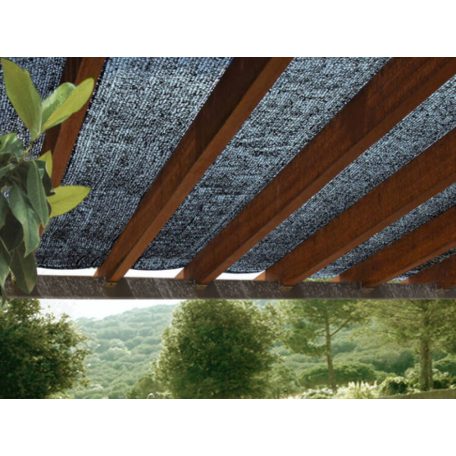 Čierne tieniaca sieť 2 m vysoká - 120g/m2