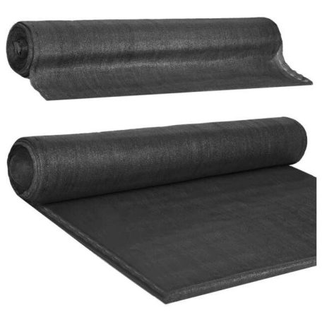 Čierne tieniaca sieť 2 m vysoká - 120g/m2