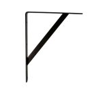 Vysokovýkonný policový držiak čierny - 200 mm x 250 mm x 30 mm