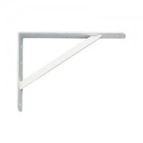 Držiak police pre vysoké zaťaženie biely-250 mm x 300 mm x 30 mm 