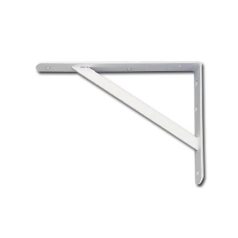   Držiak police pre vysoké zaťaženie biely-250 mm x 300 mm x 30 mm 